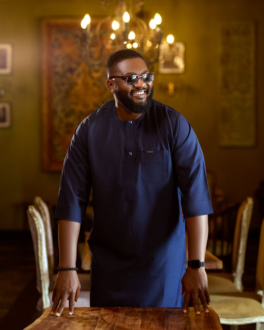 CHANA COUTURE NAVY BLUE 017