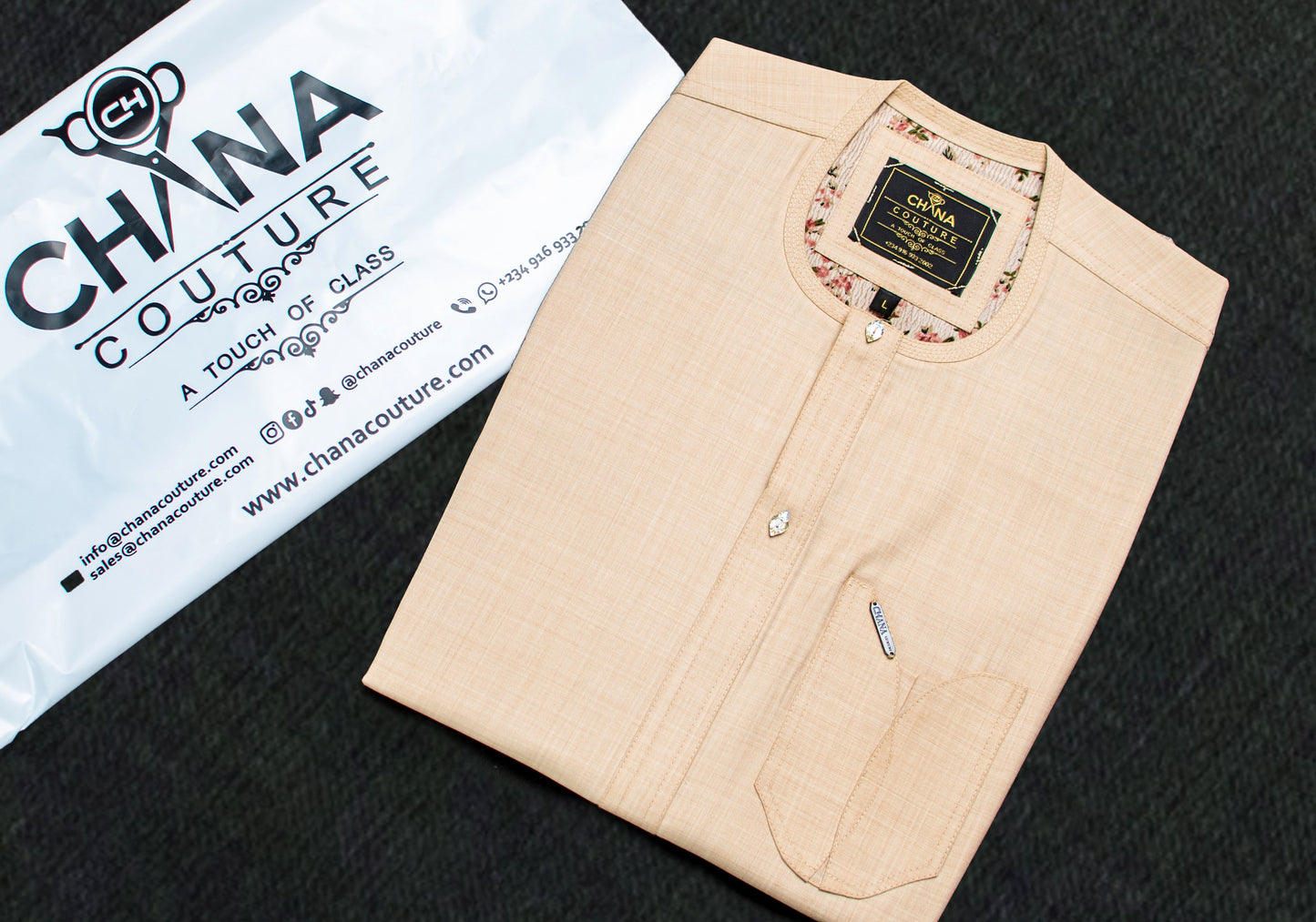 CHANA COUTURE NUDE KAFTAN 146