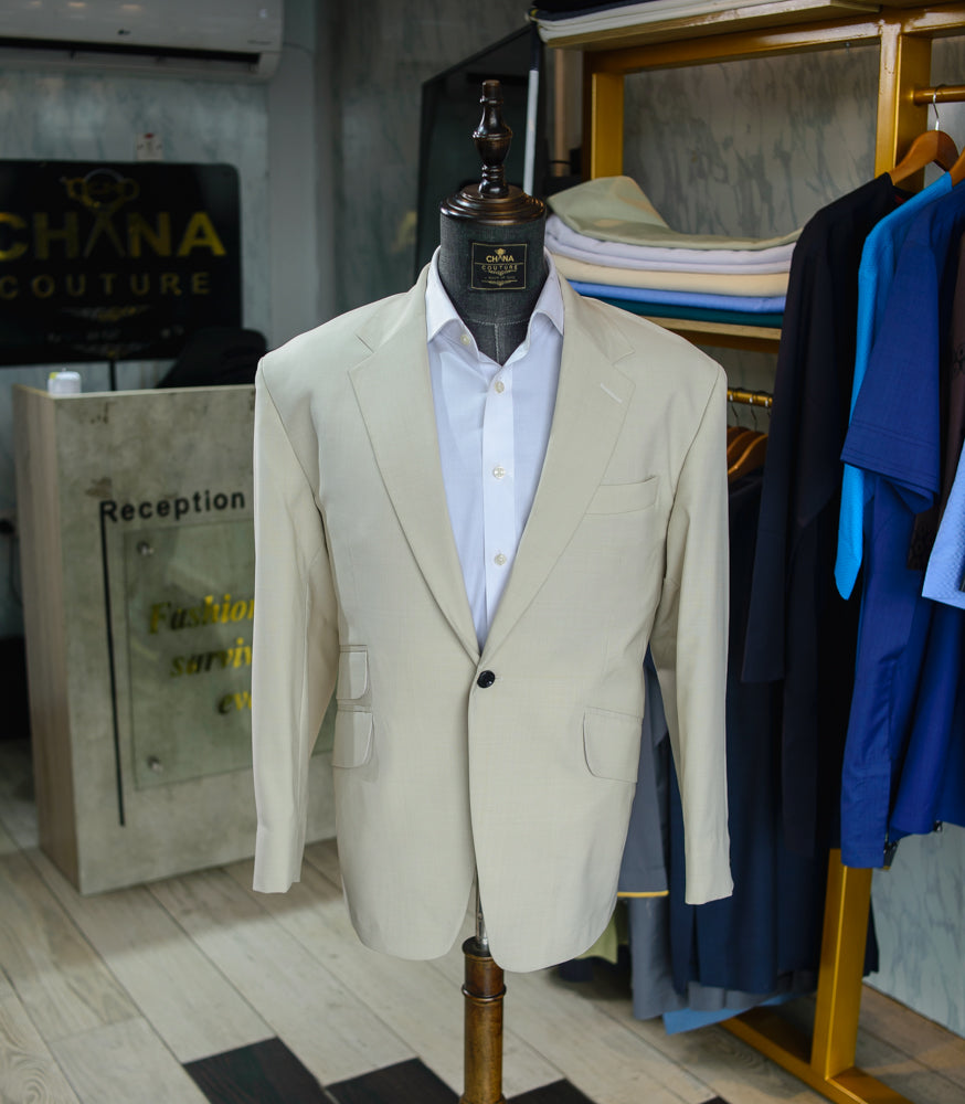CHANA COUTURE CREAM MEN SUIT SET 126